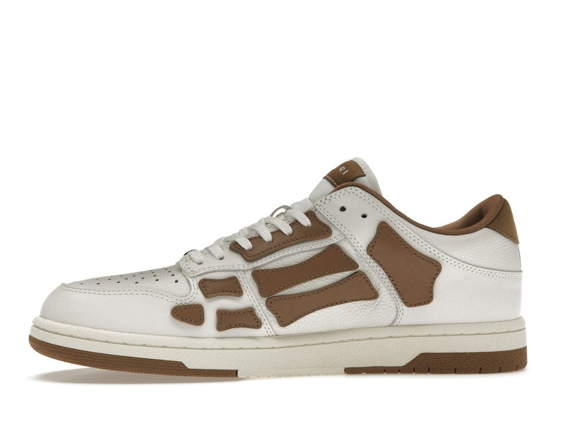 AMIRI Skel Top Low White Brown White