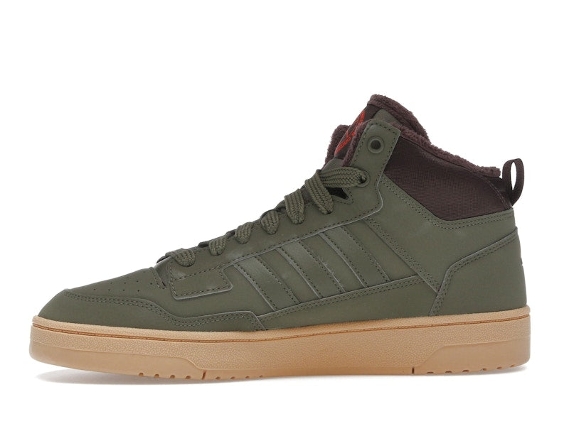 adidas Rapid Court Mid Winterized Olive Strata Shadow Brown Gum