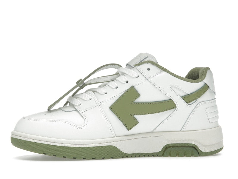 OFF-WHITE Out Of Office OOO Low Tops White Sage
