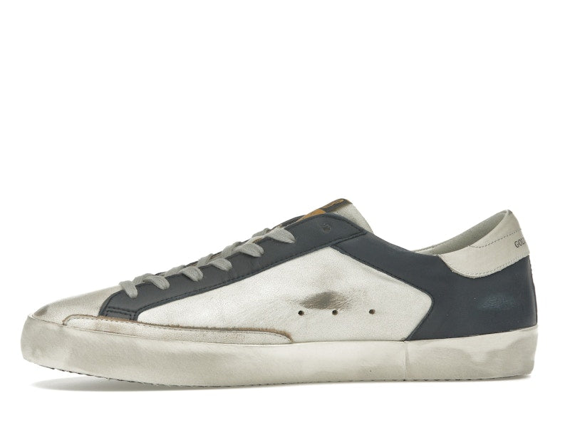 Golden Goose Super Star White Dark Blue Gun Metal