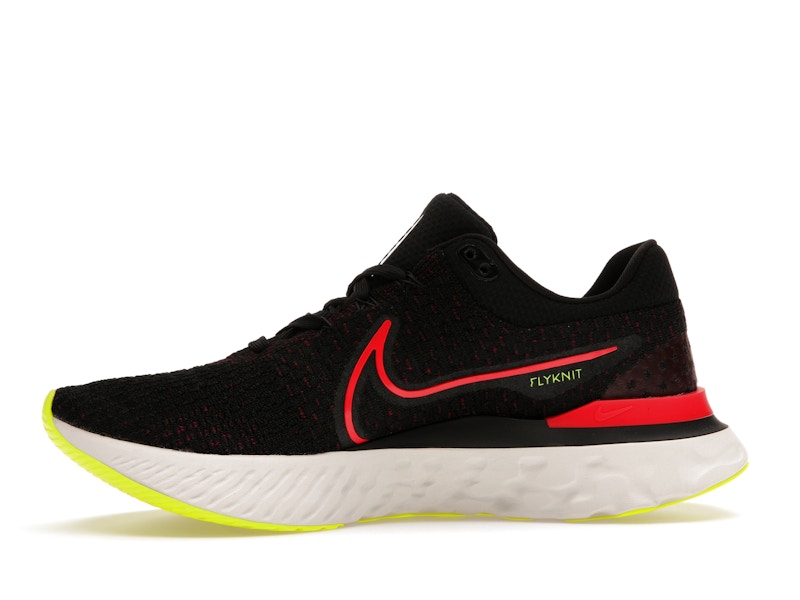 Nike React Infinity Run Flyknit 3 Black Siren Red Volt