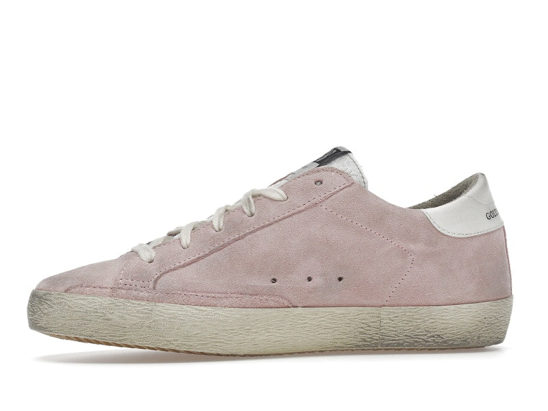 Golden Goose Super Star Pink Suede White