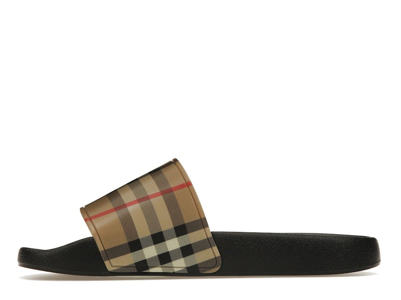 Burberry Check Print Slides Archive Beige (Women's)