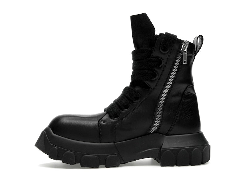 Rick Owens Lido Jumbo Laced Bozo Tractor Black