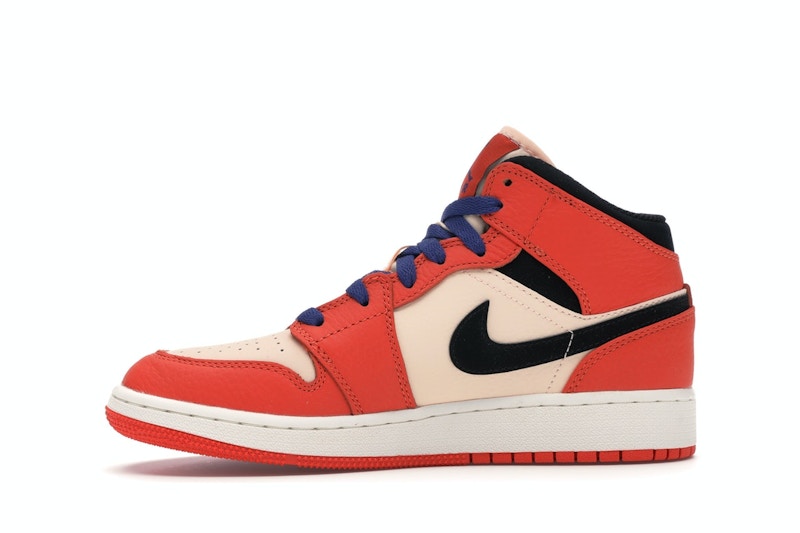 Jordan 1 Mid Team Orange Black (GS)