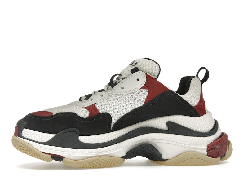 Balenciaga Triple S White Black Crimson