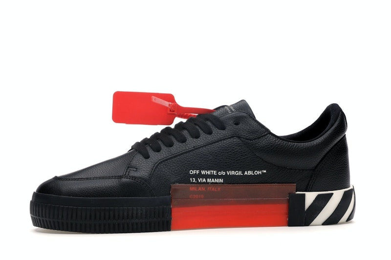 OFF-WHITE Vulc Low Black Leather FW19