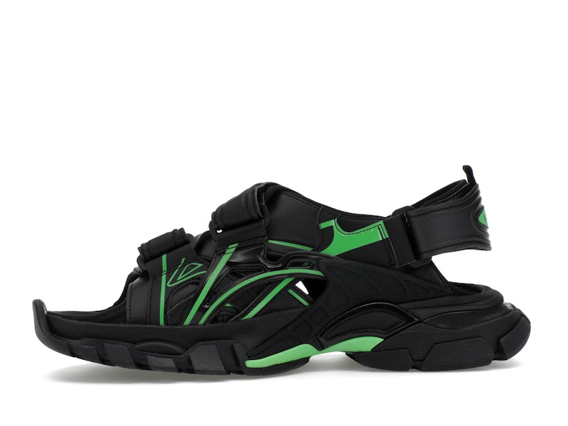 Balenciaga Track Sandal Black/Fluo Green