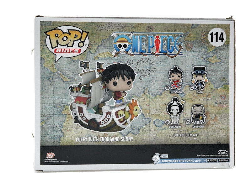 Funko Pop! Rides One Piece Luffy with Thousand Sunny 2022 Winter Convention Exclusive Figure #114