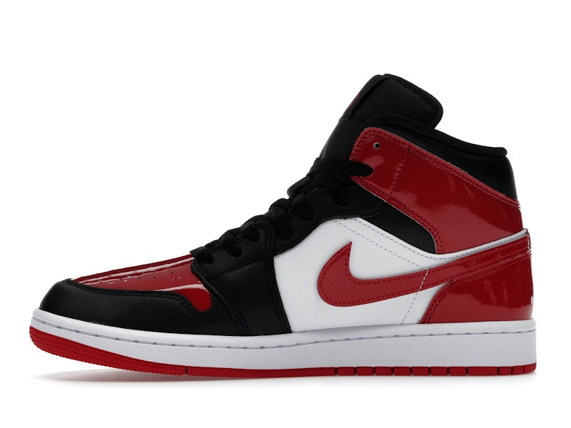 Jordan 1 Mid SE Patent Bred Toe