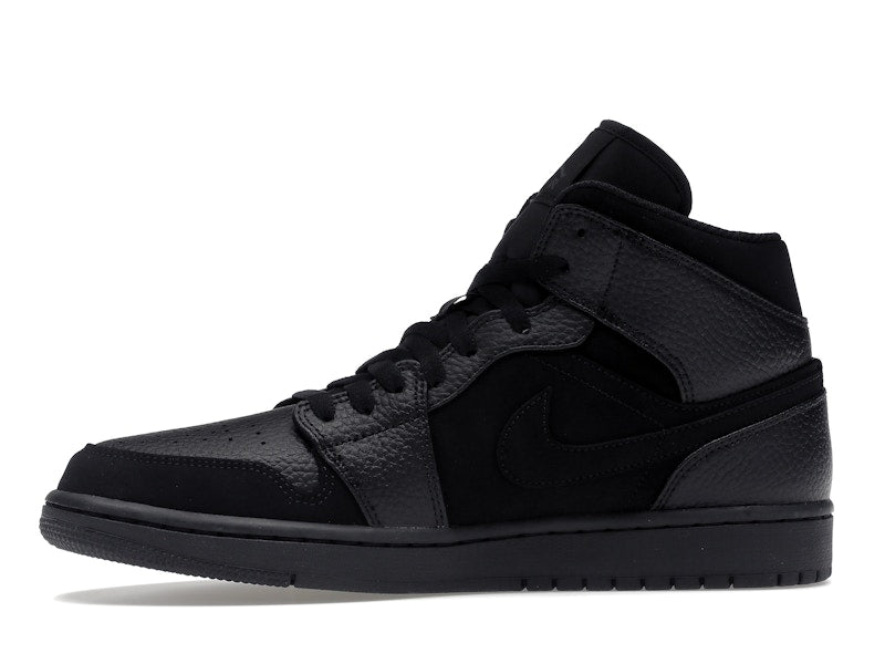 Jordan 1 Mid Black Dark Smoke Grey