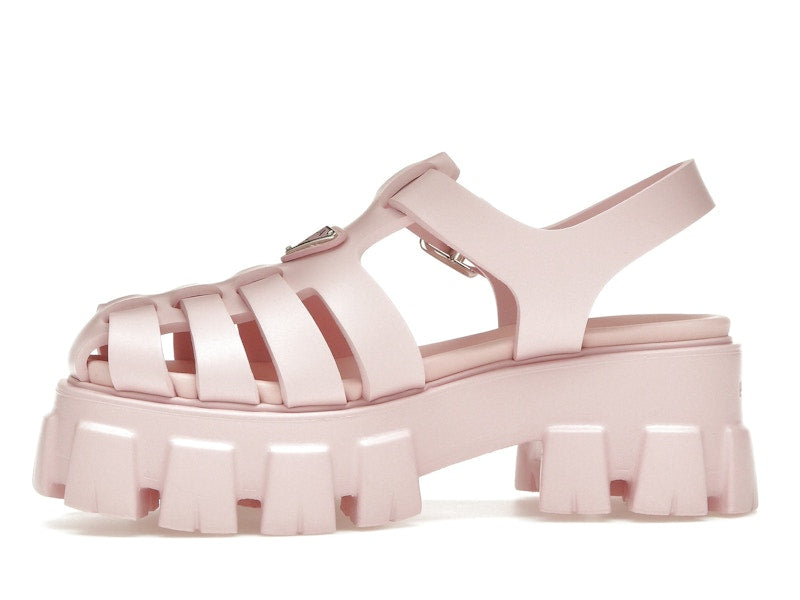 Prada Monolith Foam Rubber 55mm Sandals Alabaster Pink