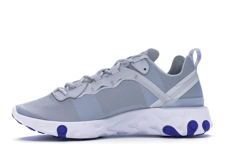 Nike React Element 55 Pure Platinum Racer Blue