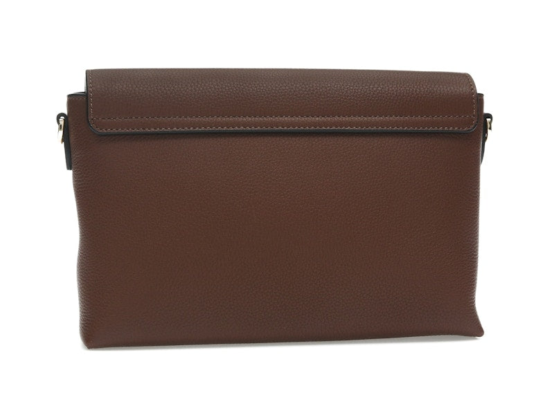 Burberry Vintage Check and Leather Note Crossbody Bag Tan