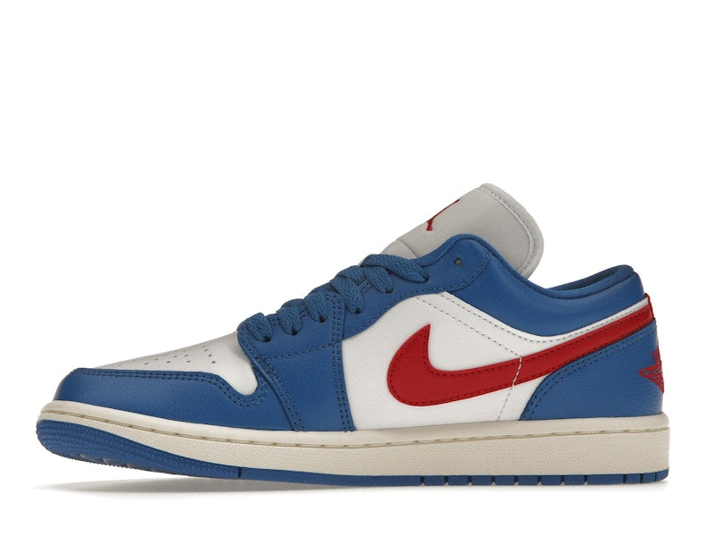 Jordan 1 Low Sport Blue Gym Red (Women's)