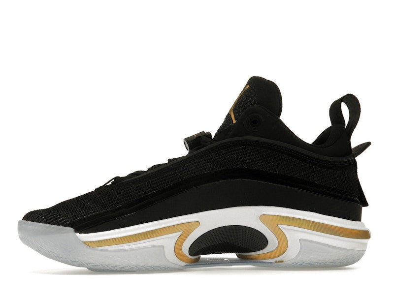 Jordan 36 Low Black Gold (Clear Sole)