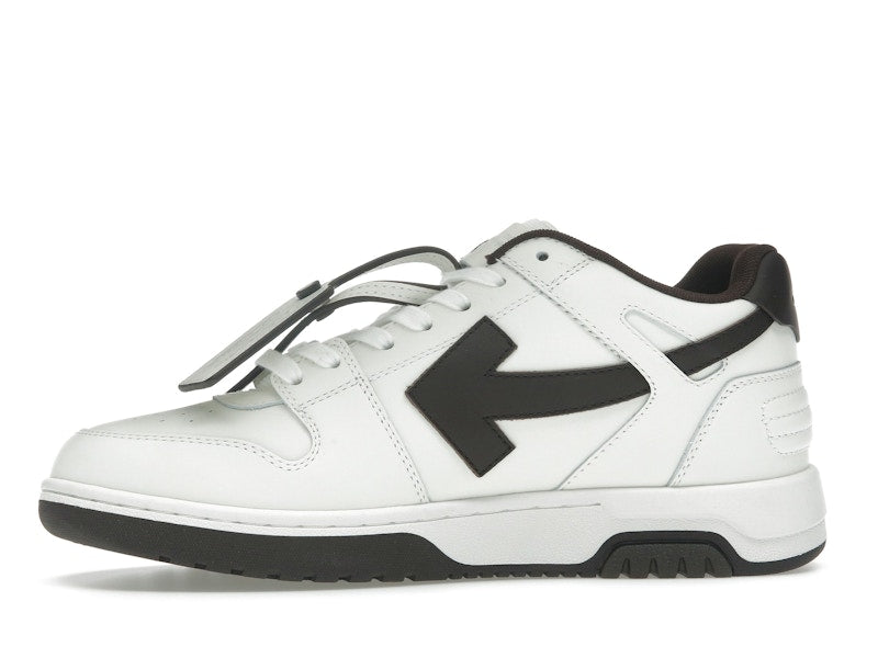 OFF-WHITE Out Of Office OOO Low Tops White Brown