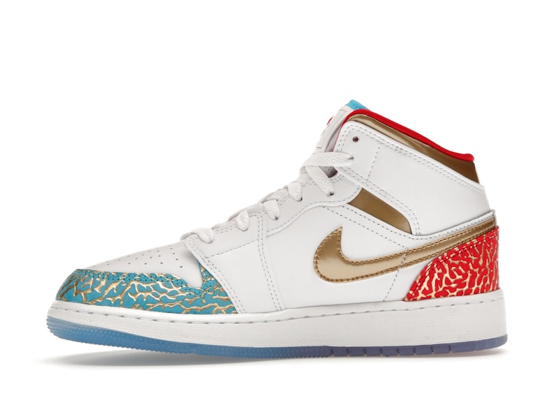 Jordan 1 Mid Sneaker School NC to Chicago (GS)