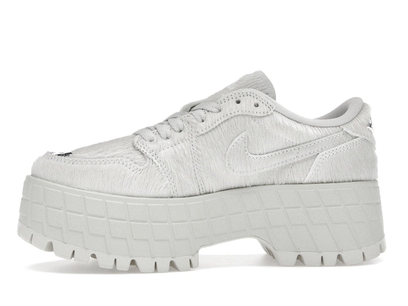 Jordan 1 Low Brooklyn Light Bone Metallic Silver (Women's)