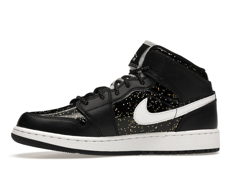Jordan 1 Mid Black Speckle (GS)