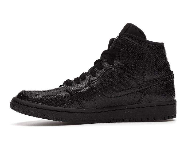 Jordan 1 Mid Black Snakeskin (Women's)