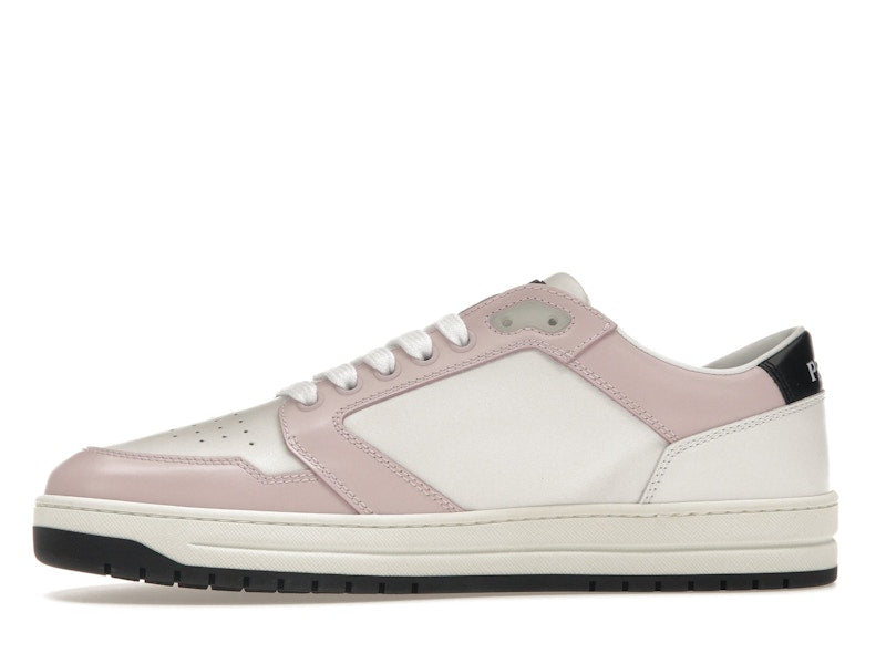 Prada District Sneaker White Pink Perforated Leather (Women's)