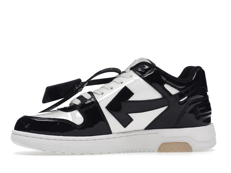 OFF-WHITE Out Of Office OOO Low Tops Patent Black White