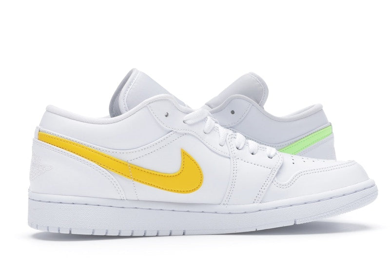 Jordan 1 Low White Multi-Color Swoosh