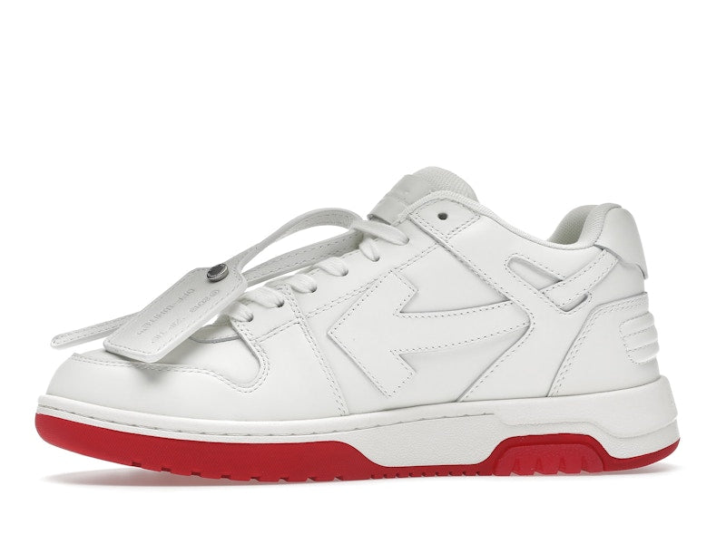 OFF-WHITE Out Of Office "OOO" Low Tops For Walking White White Red SS22