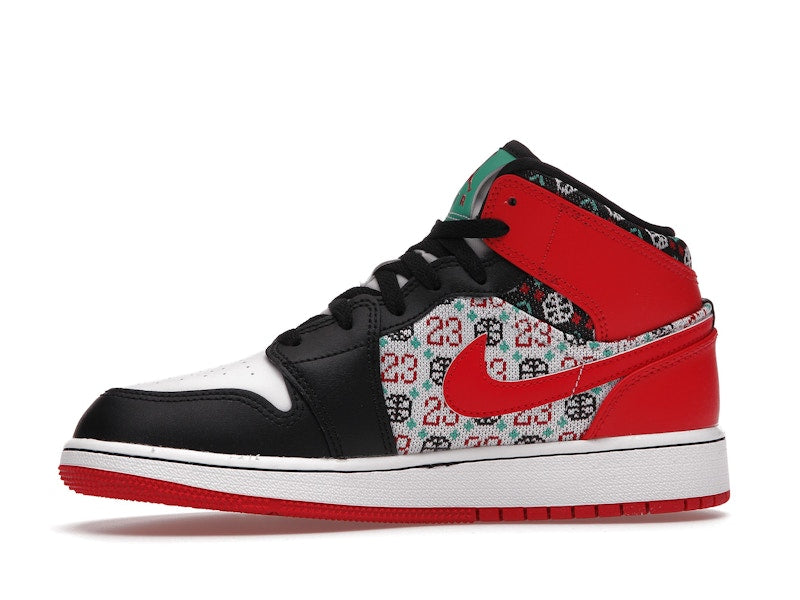 Jordan 1 Mid SE Ugly Christmas Sweater (GS)
