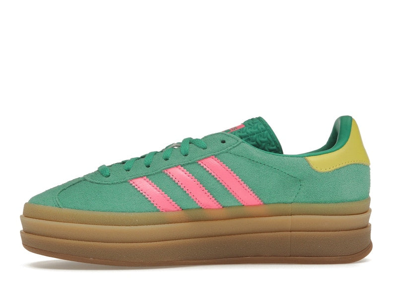 adidas Gazelle Bold Court Green Lucid Pink (Women's)