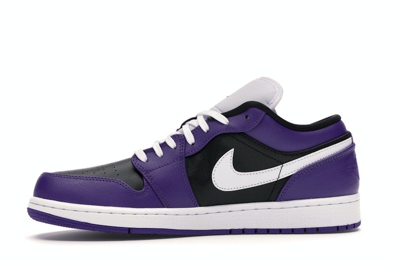 Jordan 1 Low Court Purple Black