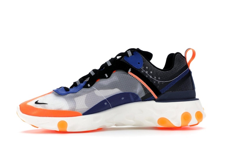 Nike React Element 87 Thunder Blue/Total Orange