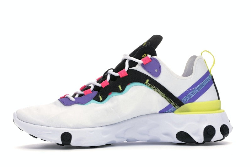 Nike React Element 55 White Psychic Purple Hyper Pink
