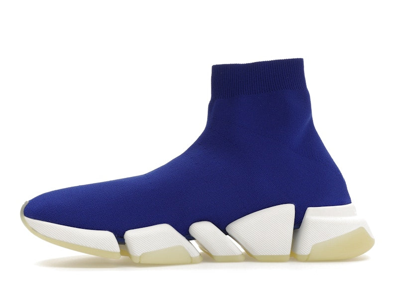 Balenciaga Speed 2.0 Recycled Knit Blue Glow