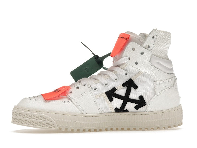 OFF-WHITE Off Court 3.0 Leather White White Orange (Bold Medial Logo)