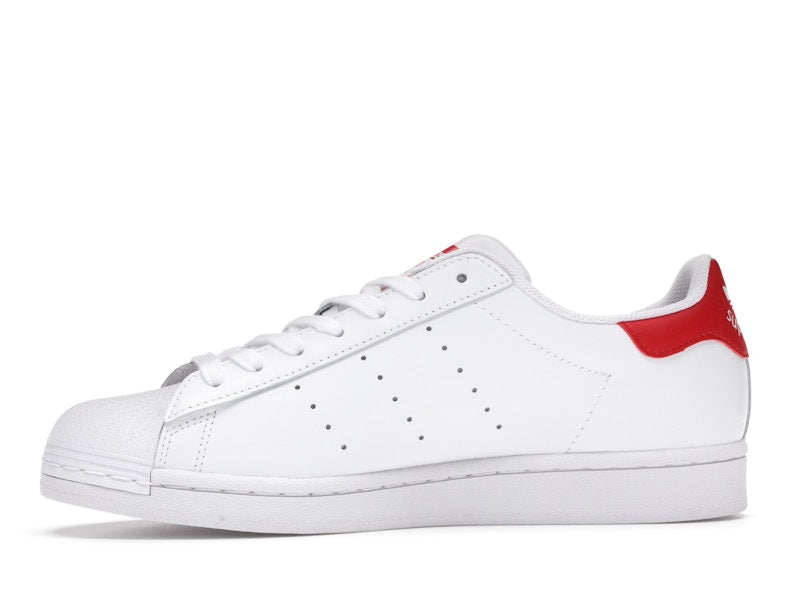 adidas Superstan White Scarlet