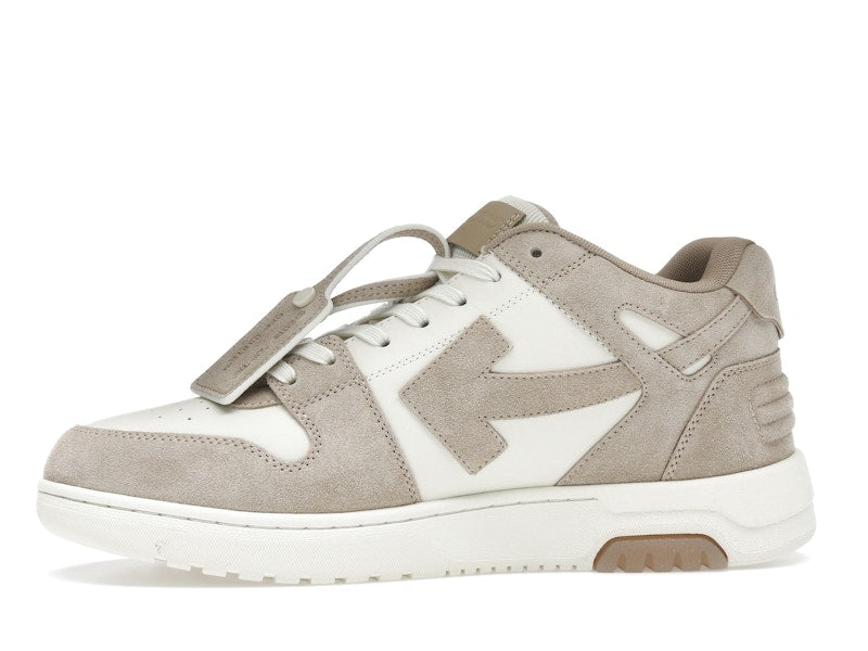 OFF-WHITE Out Of Office OOO Low Tops Beige Natural Suede