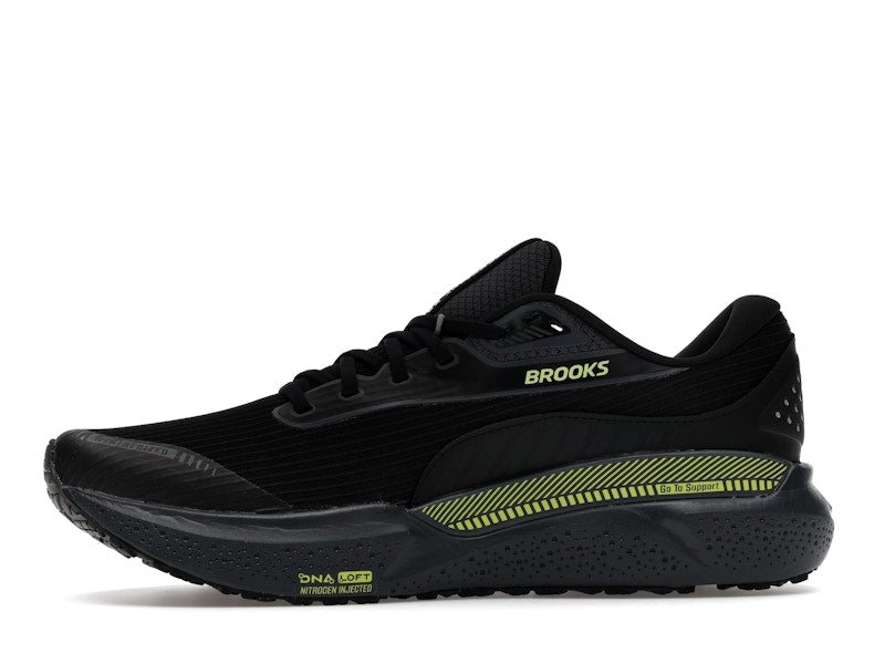 Brooks Adrenaline GTS 24 Weatherized Black Ebony New Yellow