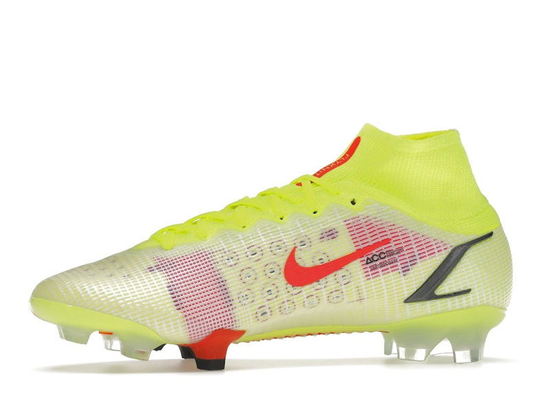 Nike Mercurial Superfly 8 Elite FG Volt Black Bright Crimson