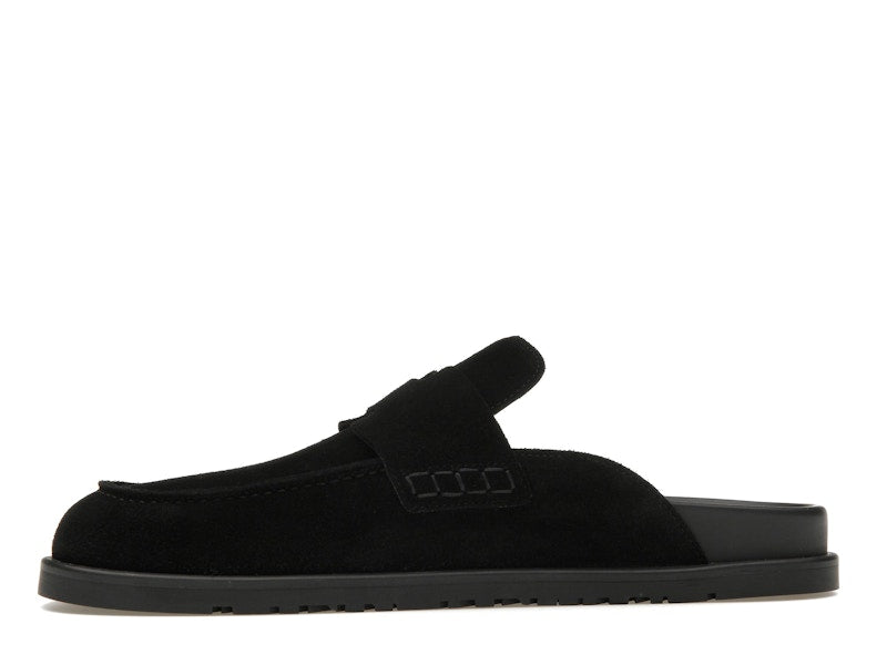 Hermes Go Mule Noir Suede Calkfskin (Men's)