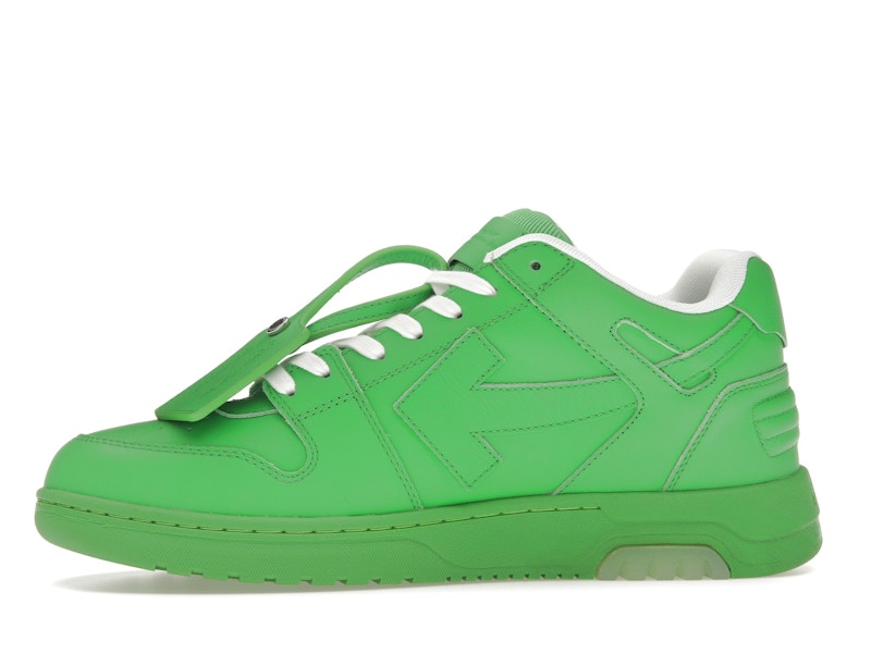 OFF-WHITE Out Of Office OOO Low Tops Green White