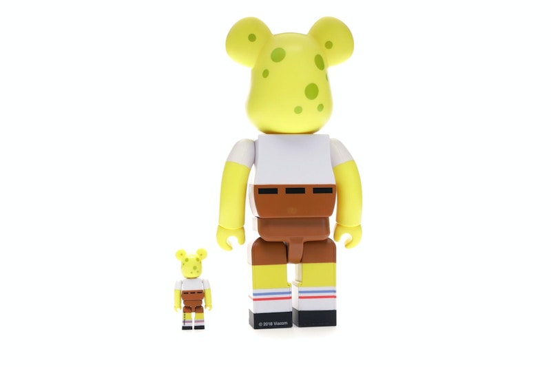 Bearbrick Spongebob 100% & 400% Set Yellow