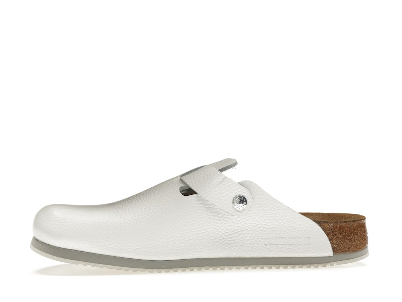 Birkenstock Boston Super Grip Leather White
