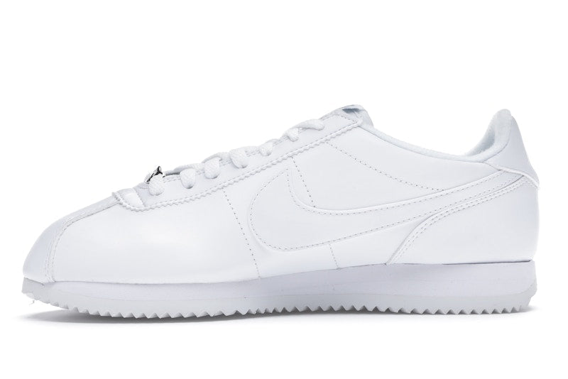 Nike Cortez Basic Leather White White-Wolf Grey-Mtllc Silver
