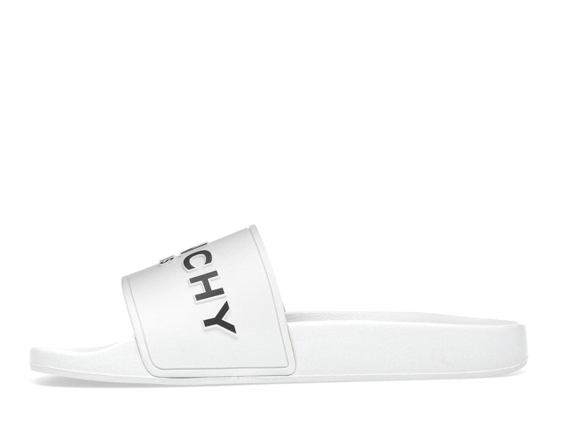 Givenchy Paris Flat Sandals White Black
