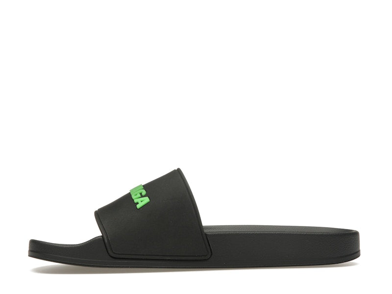 Balenciaga Pool Slide Black Fluo Green (Women's)