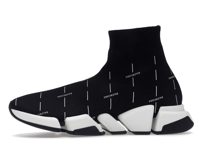 Balenciaga Speed 2.0 Black White Logo