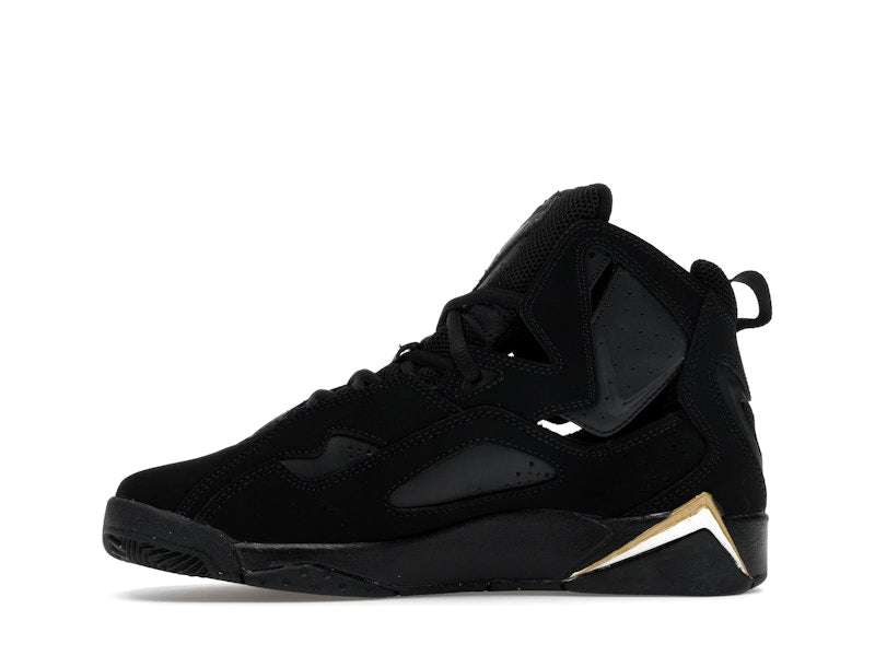 Jordan True Flight Black Metallic Gold White (GS)