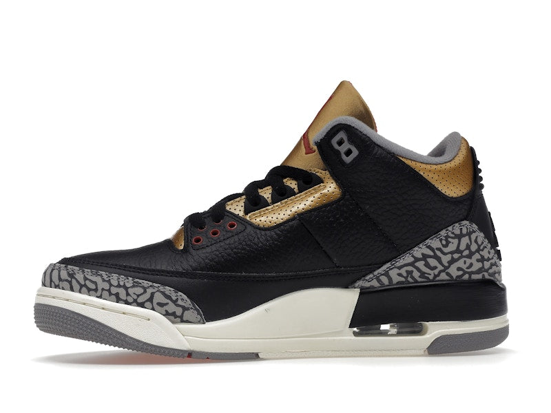 Jordan 3 Retro Black Cement Gold (Women's)